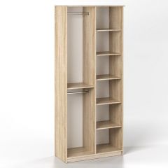 Шкаф 2-х створчатый Дуэт Люкс с зеркалом в Менделеевске - mendeleevsk.mebel24.online | фото 2
