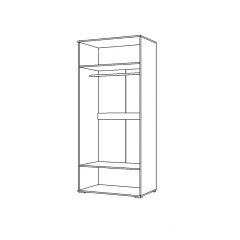 Шкаф 2Д Вегас (1000) в Менделеевске - mendeleevsk.mebel24.online | фото 2