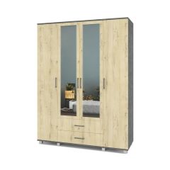 ЕВА Шкаф 4-х дверный Е43 в Менделеевске - mendeleevsk.mebel24.online | фото 7