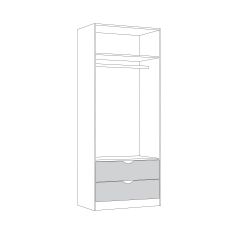 Шкаф для одежды 13.327 Уна в Менделеевске - mendeleevsk.mebel24.online | фото 3