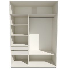 Шкаф-купе 1400 серии SOFT D6+D4+B2+PL2 (2 ящика+1штанга+1 полка) профиль «Капучино» в Менделеевске - mendeleevsk.mebel24.online | фото 2