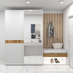 Шкаф-купе 1400 серии SOFT D6+D4+B2+PL2 (2 ящика+1штанга+1 полка) профиль «Капучино» в Менделеевске - mendeleevsk.mebel24.online | фото 5
