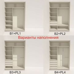 Шкаф-купе 1600 серии SOFT D1+D3+B2+PL1 (2 ящика+1штанга) профиль «Графит» в Менделеевске - mendeleevsk.mebel24.online | фото 5