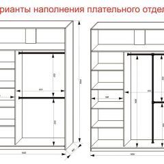 Шкаф-купе 1600 серии SOFT D6+D6+B2+PL3 (2 ящика+2штанги) профиль «Капучино» в Менделеевске - mendeleevsk.mebel24.online | фото 7