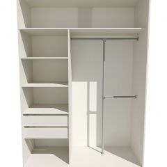 Шкаф-купе 1600 серии SOFT D8+D2+B2+PL4 (2 ящика+F обр.штанга) профиль «Капучино» в Менделеевске - mendeleevsk.mebel24.online | фото 3