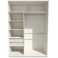 Шкаф-купе 1800 серии SOFT D6+D6+B2+PL3 (2 ящика+2штанги) профиль «Капучино» в Менделеевске - mendeleevsk.mebel24.online | фото 2