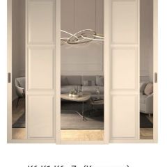 Шкаф-купе 2150 серии NEW CLASSIC K4+K4+K4+B22+PL4(по 2 ящика лев/прав+F обр.штанга) профиль «Капучино» в Менделеевске - mendeleevsk.mebel24.online | фото 15