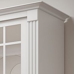 Шкаф-купе 2150 серии NEW CLASSIC K5+K5+K5+B22+PL3 (по 2 ящика лев/прав+1 штанга+1полка) профиль «Капучино» в Менделеевске - mendeleevsk.mebel24.online | фото 4
