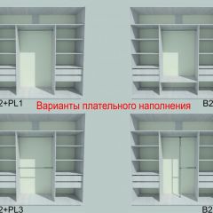 Шкаф-купе 2250 серии SILVER S4+S1+S4 B22+PL4 (по 2 ящика лев/прав+F обр.штанга) профиль «Серебро» в Менделеевске - mendeleevsk.mebel24.online | фото 6