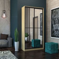 Шкаф-купе Лофт 1200 Шк12-47 (Дуб Сонома) в Менделеевске - mendeleevsk.mebel24.online | фото 8