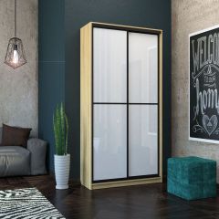 Шкаф-купе Лофт 1200 Шк12-47 (Дуб Сонома) в Менделеевске - mendeleevsk.mebel24.online | фото 11