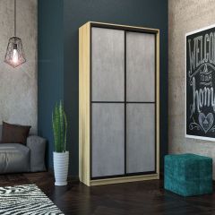 Шкаф-купе Лофт 1200 Шк12-47 (Дуб Сонома) в Менделеевске - mendeleevsk.mebel24.online | фото 13