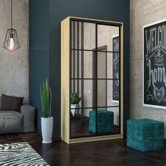 Шкаф-купе Лофт 1200 Шк12-60 (Дуб Сонома) в Менделеевске - mendeleevsk.mebel24.online | фото 9