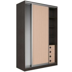 Шкаф-купе Рене 1500 вариант 3 (ЛДСП/Зеркало) в Менделеевске - mendeleevsk.mebel24.online | фото 4
