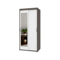 ТОМАС Шкаф-купе с зеркалом Анкор темный/светлый Т22 в Менделеевске - mendeleevsk.mebel24.online | фото