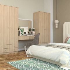 Шкаф Нина (М6) Ясень шимо светлый в Менделеевске - mendeleevsk.mebel24.online | фото