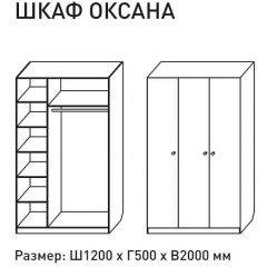 Шкаф распашкой Оксана 1200 (ЛДСП 1 кат.) в Менделеевске - mendeleevsk.mebel24.online | фото 2