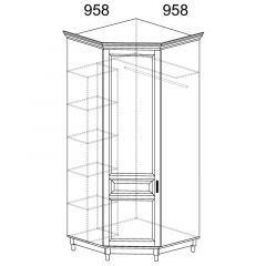 Шкаф угловой №418 Прованс в Менделеевске - mendeleevsk.mebel24.online | фото 2