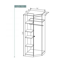 СКАНДИ ШДУ765.1 Шкаф угловой в Менделеевске - mendeleevsk.mebel24.online | фото 2