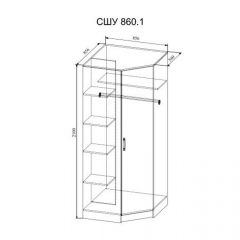 СОФИ СШУ860.1 Шкаф угловой в Менделеевске - mendeleevsk.mebel24.online | фото 2