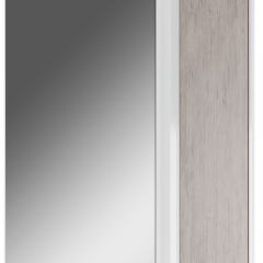 Шкаф-зеркало Uno 60 Дуб серый левый/правый Домино (DU1503HZ) в Менделеевске - mendeleevsk.mebel24.online | фото