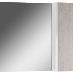 Шкаф-зеркало Uno 80 Дуб серый левый/правый Домино (DU1504HZ) в Менделеевске - mendeleevsk.mebel24.online | фото