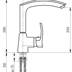 Смеситель MS-002 в Менделеевске - mendeleevsk.mebel24.online | фото 3