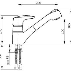 Смеситель MS-010 в Менделеевске - mendeleevsk.mebel24.online | фото 2