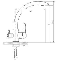 Смеситель MS-013 в Менделеевске - mendeleevsk.mebel24.online | фото 2