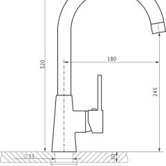 Смеситель MS-014 в Менделеевске - mendeleevsk.mebel24.online | фото 2
