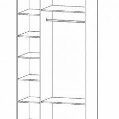 ГАММА Спальный гарнитур (модульный) дуб вотан в Менделеевске - mendeleevsk.mebel24.online | фото 13