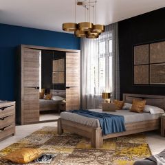 Спальный гарнитур  Соренто (Дуб стирлинг) в Менделеевске - mendeleevsk.mebel24.online | фото