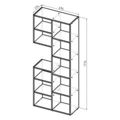 Стеллаж Элемент-2 (белый) в Менделеевске - mendeleevsk.mebel24.online | фото 6