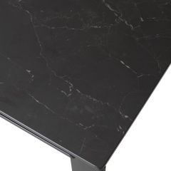 Стол CORNER 120 MATT BLACK MARBLE SOLID CERAMIC / BLACK, ®DISAUR в Менделеевске - mendeleevsk.mebel24.online | фото 9