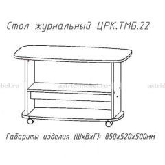 Стол журнальный №22 в Менделеевске - mendeleevsk.mebel24.online | фото 3