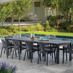 Стол раскладной Джули (Julie Double table 2 configurations) Графит в Менделеевске - mendeleevsk.mebel24.online | фото 5