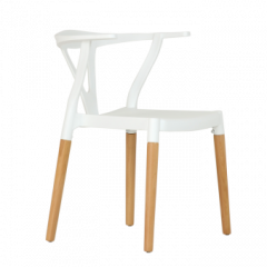 Стул Barneo N-218 Wishbone интерьерный кухонный белый в Менделеевске - mendeleevsk.mebel24.online | фото