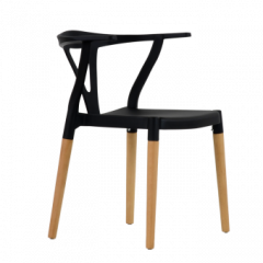 Стул Barneo N-218 Wishbone интерьерный кухонный черный в Менделеевске - mendeleevsk.mebel24.online | фото