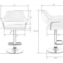 Стул барный DOBRIN CHARLY LM-5019 (белый) в Менделеевске - mendeleevsk.mebel24.online | фото 2