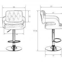 Стул барный DOBRIN TIESTO LM-3460 (черный) в Менделеевске - mendeleevsk.mebel24.online | фото 3