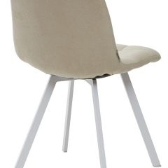 Стул CHILLI SQUARE UF860-01B бежевый, ткань/ белый каркас М-City в Менделеевске - mendeleevsk.mebel24.online | фото 2
