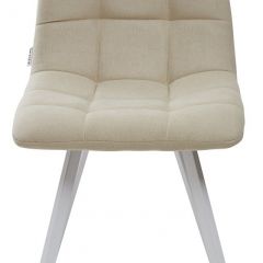 Стул CHILLI SQUARE UF860-01B бежевый, ткань/ белый каркас М-City в Менделеевске - mendeleevsk.mebel24.online | фото 3