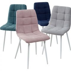 Стул CHILLI UF860-04B сиреневый, ткань/ белый каркас М-City в Менделеевске - mendeleevsk.mebel24.online | фото 2