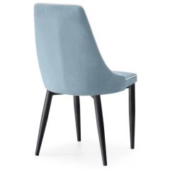 Стул на металлокаркасе Kora 1 light blue / white / black в Менделеевске - mendeleevsk.mebel24.online | фото 4