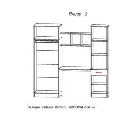 ЮНИОР-3 Уголок школьник (ЦРК.ЮНР.03) в Менделеевске - mendeleevsk.mebel24.online | фото 2