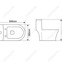 Унитаз-моноблок MELANA MLN-2011D в Менделеевске - mendeleevsk.mebel24.online | фото 2