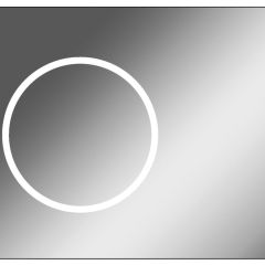 Зеркало Eclipse 90 black с подсветкой Sansa (SE1031Z) в Менделеевске - mendeleevsk.mebel24.online | фото