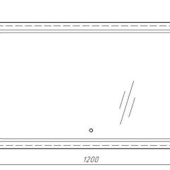 Зеркало Galaxy 120 alum с подсветкой Sansa (SG1010Z) в Менделеевске - mendeleevsk.mebel24.online | фото 7