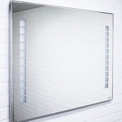 Зеркало Quadro 90 alum с подсветкой Sansa (SQ1018Z) в Менделеевске - mendeleevsk.mebel24.online | фото 2