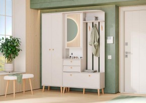 АФИНА Прихожая (модульная) кашемир серый в Менделеевске - mendeleevsk.mebel24.online | фото 1